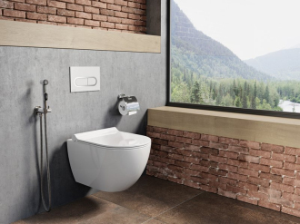 Ravak WC tlačítko Chrome white X01455
