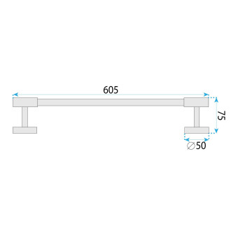 Rea Koupelnový věšák 5701 Galo Brush Gold REA-88010