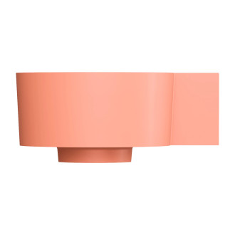 OVO M+ umywalka nablatowa/wisząca - prawa, 33 x 34 cm, coral mat
