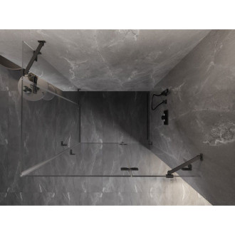 Mexen Lunar Duo kabina prysznicowa uchylna prawa 95 x 90 cm, transparent, gun metal - 834-095P-090L-95-00