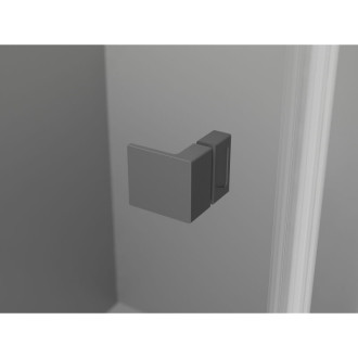 Sprchový kout Mexen Lunar Duo s pravým pantem 110 x 105 cm, průhledný, stříbrná metalíza - 834-110P-105L-95-00