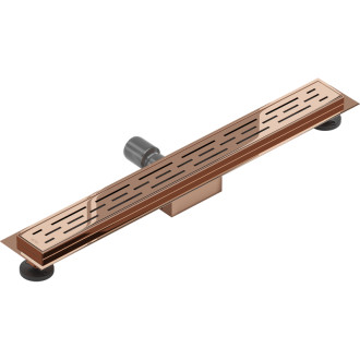 Mexen Flat M01 odpływ liniowy 60 cm, różowe złoto - 1620060-15