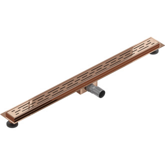 Mexen Flat M01 odpływ liniowy 80 cm, różowe złoto - 1620080-15