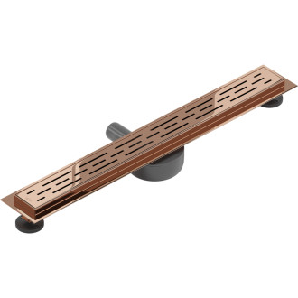 Mexen Flat 360° M01 odpływ liniowy obrotowy 60 cm, różowe złoto - 1620060-40