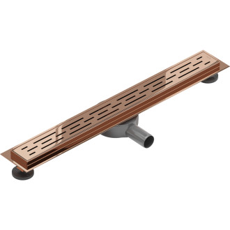 Mexen Flat 360° M01 odpływ liniowy obrotowy 60 cm, różowe złoto - 1620060-40