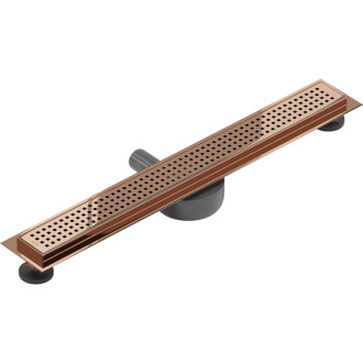 Mexen Flat 360° M08 odpływ liniowy obrotowy 60 cm, różowe złoto - 1625060-40