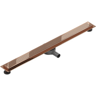 Mexen Flat 360° M08 odpływ liniowy obrotowy 90 cm, różowe złoto - 1625090-40