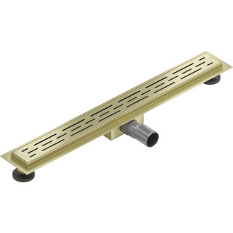 Mexen Flat M01 odpływ liniowy 60 cm, złoty szczotkowany - 1A20060-15