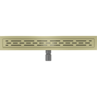 Mexen Flat M01 odpływ liniowy 70 cm, złoty szczotkowany - 1A20070-15