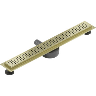 Mexen Flat 360° M08 lineární otočný odtok 60 cm, kartáčované zlato - 1A25060-40