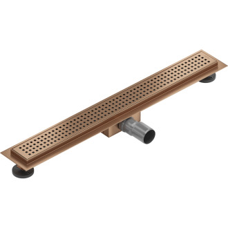 Mexen Flat M08 odpływ liniowy 60 cm, miedź szczotkowana - 1C25060-15