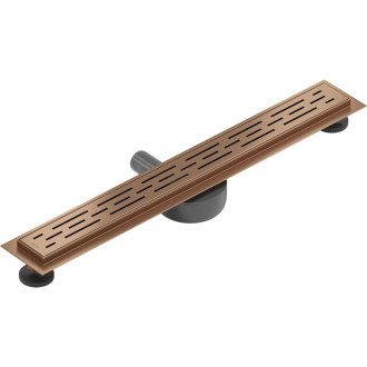 Mexen Flat 360° M01 odpływ liniowy obrotowy 50 cm, miedź szczotkowana - 1C20050-40