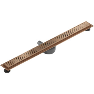 Mexen Flat 360° M08 odpływ liniowy obrotowy 90 cm, miedź szczotkowana - 1C25090-40