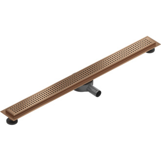 Mexen Flat 360° M08 odpływ liniowy obrotowy 90 cm, miedź szczotkowana - 1C25090-40