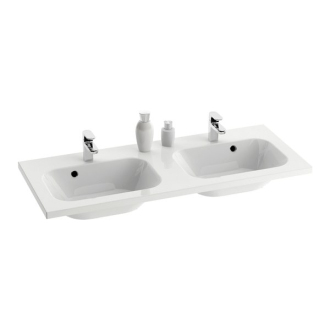 Ravak dvojumyvadlo Chrome 1200 white s otvory XJG01112000
