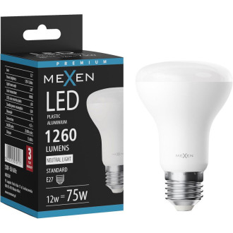 LED žárovka Mexen Nova E27, R63, 12W, neutrální - 4000K, 1260 lm - L104-E27-1240-01