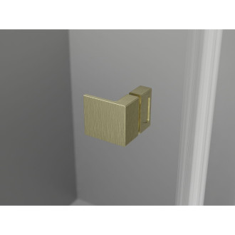 Mexen Lunar L Duo kabina prysznicowa uchylna prawa 95 x 90 cm, transparent, złota szczotkowana - 834L-095P-090L-55-00