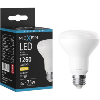 LED žárovka Mexen Nova E27, R80, 12W, teplá - 3000K, 1260 lm - L105-E27-1230-01