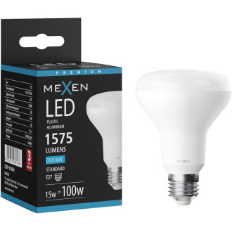 LED žárovka Mexen Nova E27, R80, 15W, studená - 6500K, 1575 lm - L105-E27-1565-01