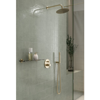 Sprchová podomítková baterie Ciriculus, kartáčované zlato