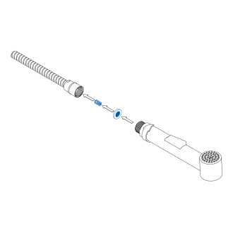 Zaworek zwrotny do węży prysznicowych