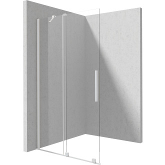 Deante Posuvná walk-in sprchová stěna Prizma, bianco, 80 × 195 cm KTJ_A38R