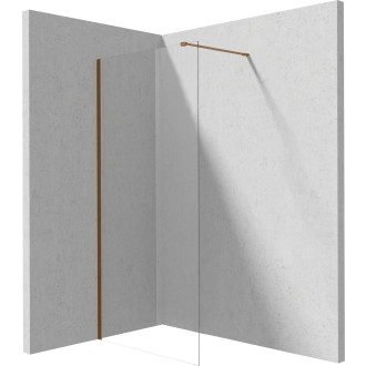 Deante Walk-in sprchová stěna Prizma, kartáčovaný bronz, 120 cm KTJ_C32P