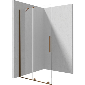 Deante Posuvná walk-in sprchová stěna Prizma, kartáčovaný bronz, 120 × 195 cm KTJ_C32R