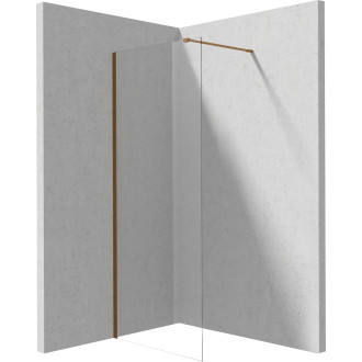 Deante Walk-in sprchová stěna Prizma, kartáčovaný bronz, 70 cm KTJ_C37P