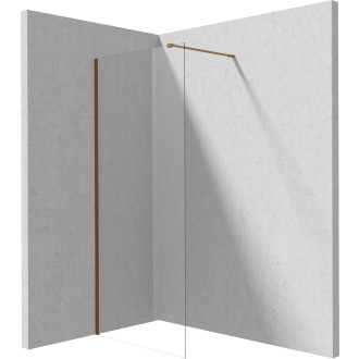 Deante Walk-in sprchová stěna Prizma, kartáčovaný bronz, 80 cm KTJ_C38P
