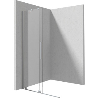 Deante Posuvná walk-in sprchová stěna Prizma, kartáčovaná ocel, 80 × 195 cm KTJ_F38R