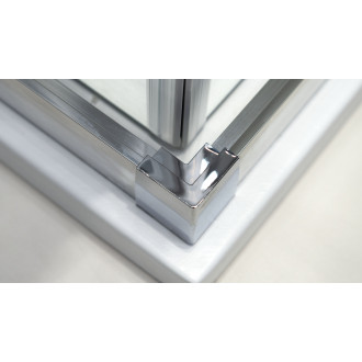 Kabina prysznicowa z brodzikiem prostokątna - 80x90 cm