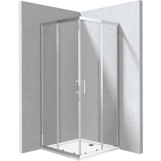 Deante Set: KYC_0099P + KTJ_081B, chrom, 90 × 90 cm KYCP0099P