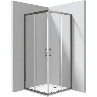 Deante Set: KYC_D088P + KTJ_082B, titanium, 80 × 80 cm KYCPD088P