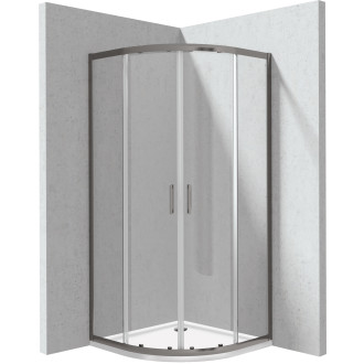 Deante Set: KYP_D099P + KTJ_093B, titanium, 90 × 90 cm KYPPD099P