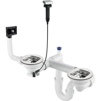 Syfon do zlewozmywaka stalowego 1.5- i 2-komorowego