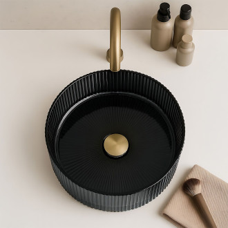 REA Umyvadlo na desku Ingrid 36 Black REA-U8520