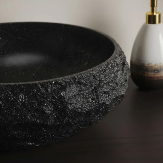 Umyvadlo na desku Mika Black