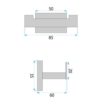 Rea Koupelnový věšák OSTE 205 Chrome REA-88026