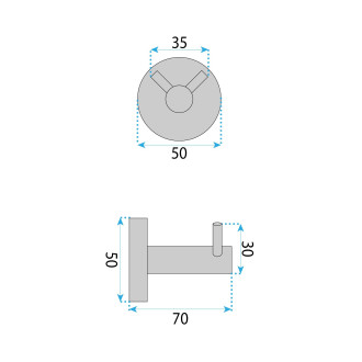 Rea Koupelnový věšák 5605 Leo Gold REA-88042