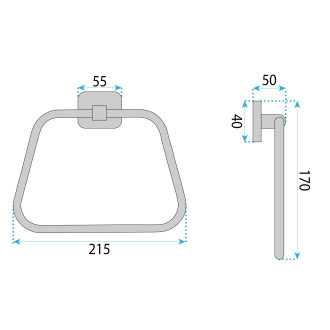 Rea Koupelnový věšák 5910 Nico Gold REA-88081
