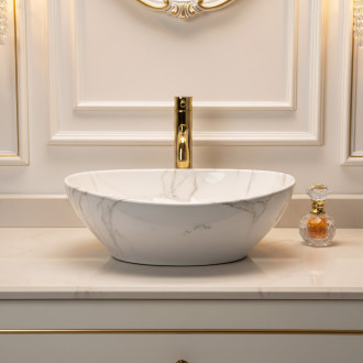 Rea Umyvadlo na desku Sofia Shiny Aiax REA-U6597