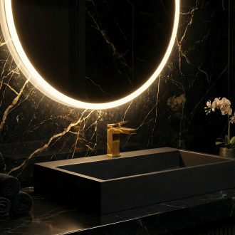 REA Konglomerátové umyvadlo Goya 60 Black REA-U8779