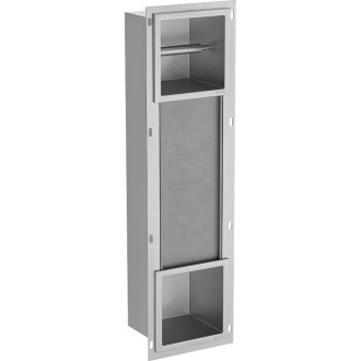 Držák toaletního papíru Mexen X-Wall-BP se zásobníkem, nerezová ocel - 1914