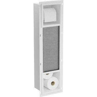 Držák toaletního papíru Mexen X-Wall-BP s úložným prostorem, bílý - 1924