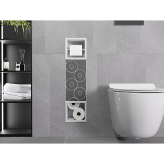 Držák toaletního papíru Mexen X-Wall-BP s úložným prostorem, bílý - 1924