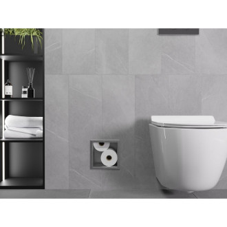 Dávkovač toaletního papíru Mexen X-Wall-B, nerezová ocel - 1915