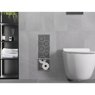 Dávkovač toaletního papíru Mexen X-Wall-B, nerezová ocel - 1915