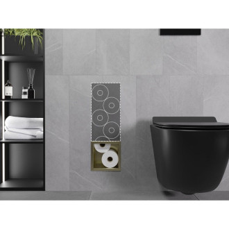 Mexen X-Wall-B magazynek na papier toaletowy, złoty szczotkowany - 1955