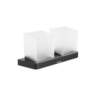 Ravak TD 220.20 Držák s dvěma pohárky, black X07P558